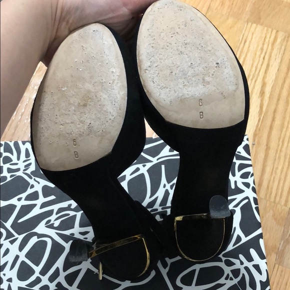 Diane von Furstenberg suede heels Lucette sz6M - Picture 4 of 9